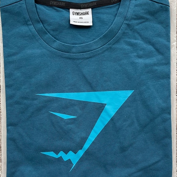 Gymshark Sharkhead Infill T-Shirt Atlantic Blue Size S - Picture 7 of 10